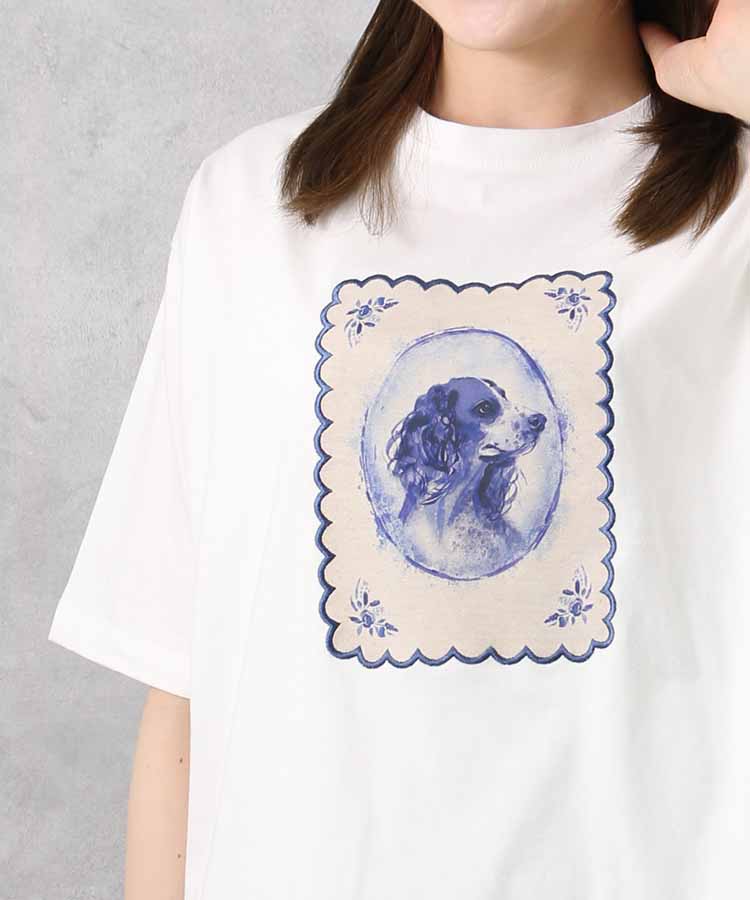 le petaleヴィンテージdogTシャツ