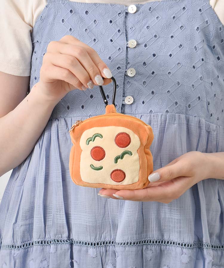 もちもち喫茶ぬいぐるみカラビナ付きミニポーチ