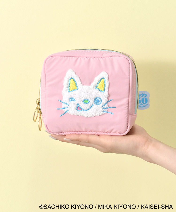 ノンタン4サガラ刺繍スクエアポーチ