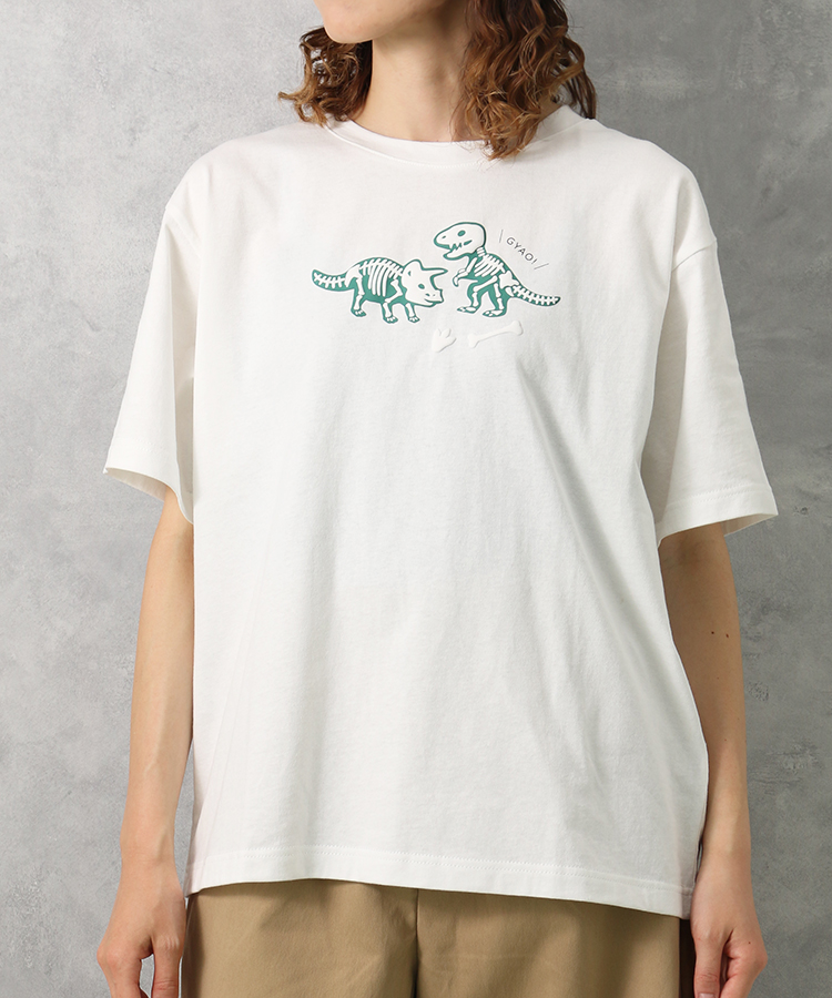 恐竜ぷっくりTシャツ