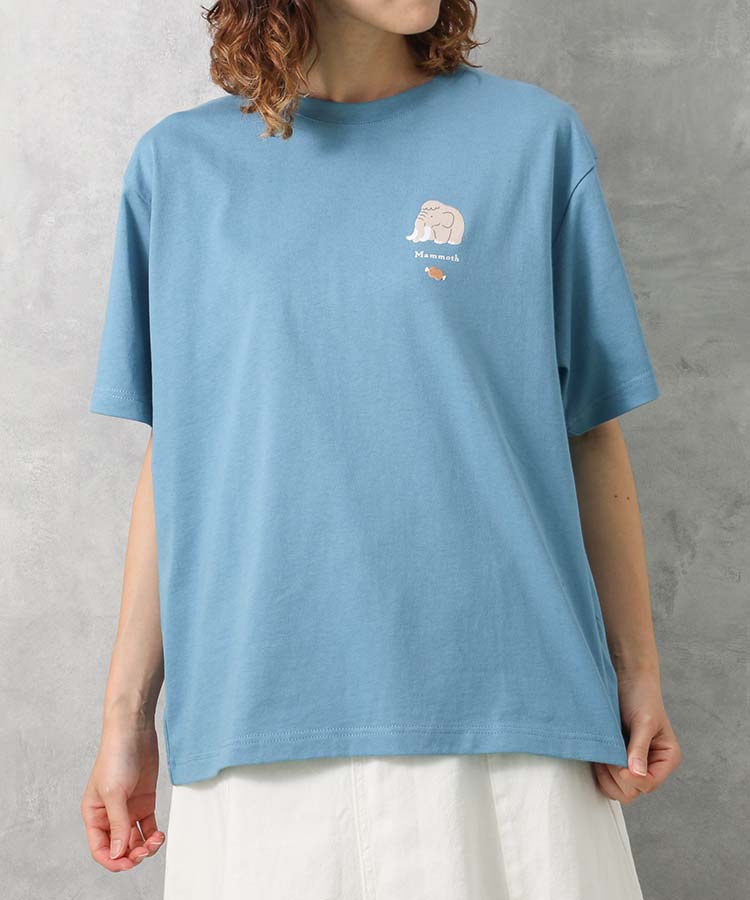古代フロッキープリントTシャツ