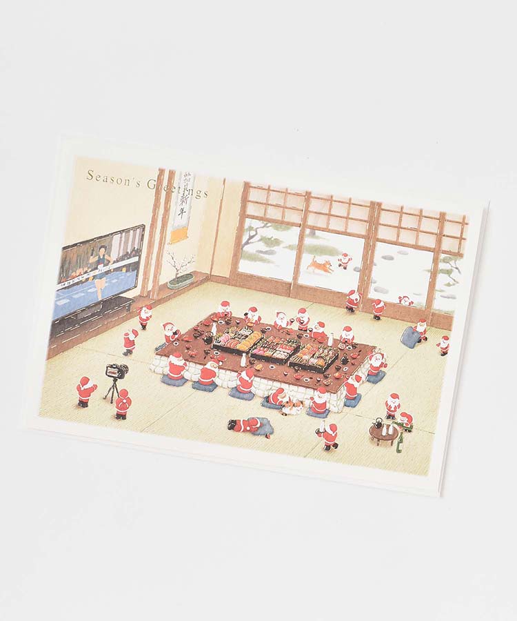 和風サンタミニカード