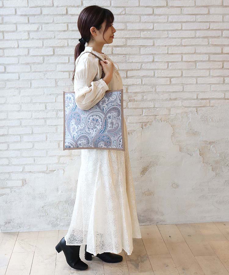 ≪SALE≫ペイズリーフラットトート