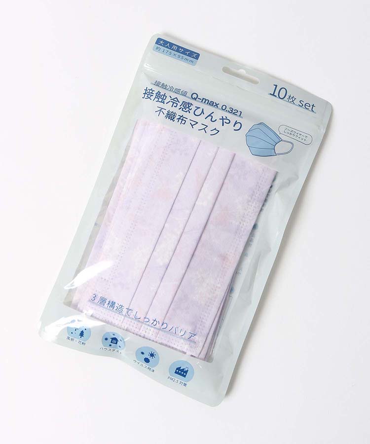 ≪SALE≫接触冷感ひんやり不織布プリントマスク