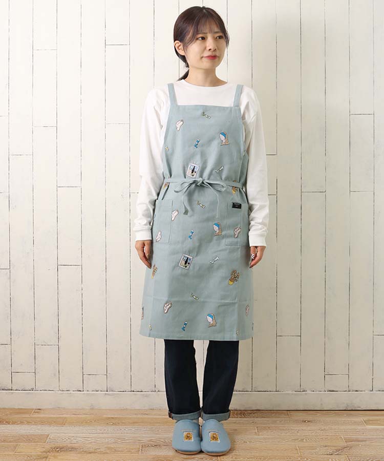≪SALE≫アート刺繍エプロン