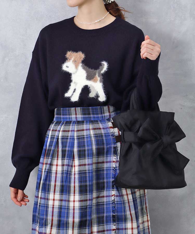 ≪OUTLET≫le petale Fluffy terrierニットプルオーバー