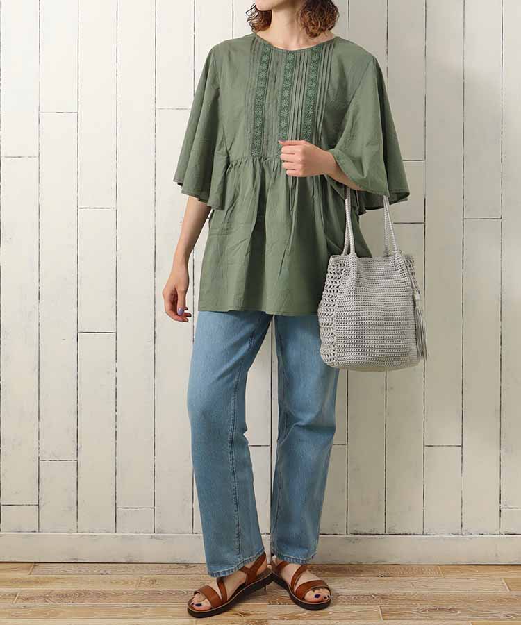 ≪SALE≫コード編みタッセルトート