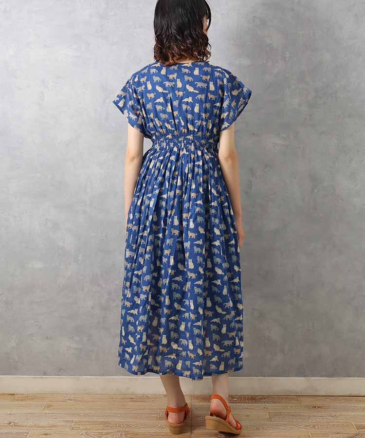 ≪SALE≫ネコ総柄ワンピース