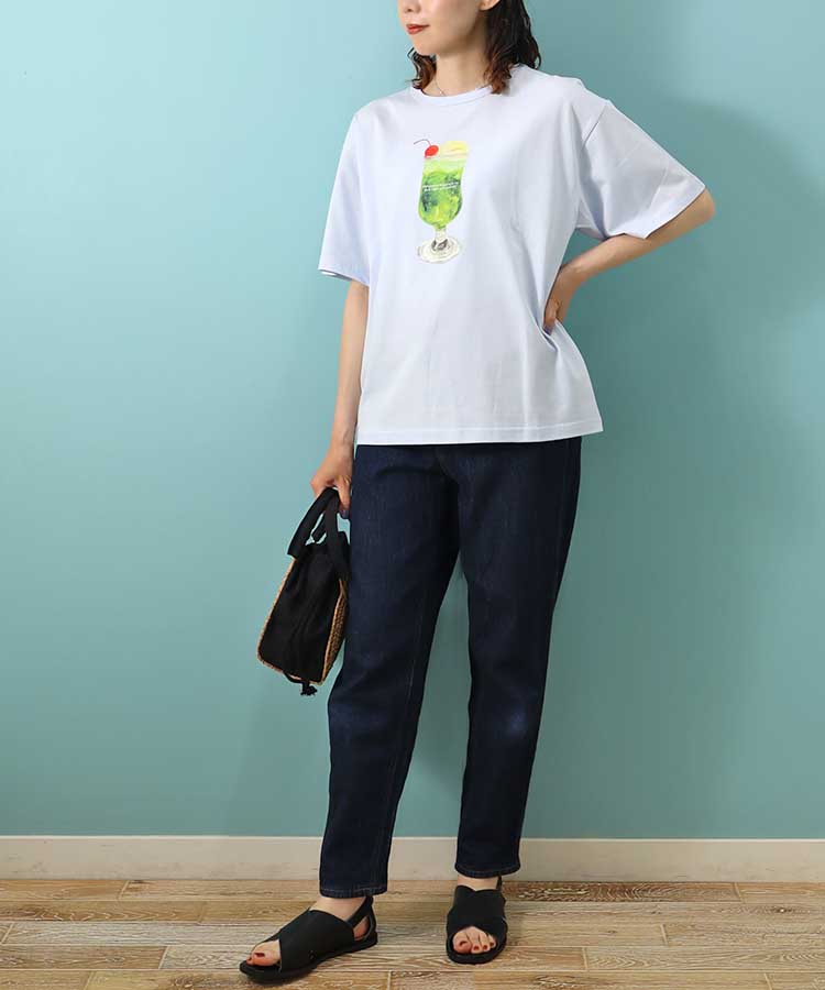 クリームソーダプリントTシャツ
