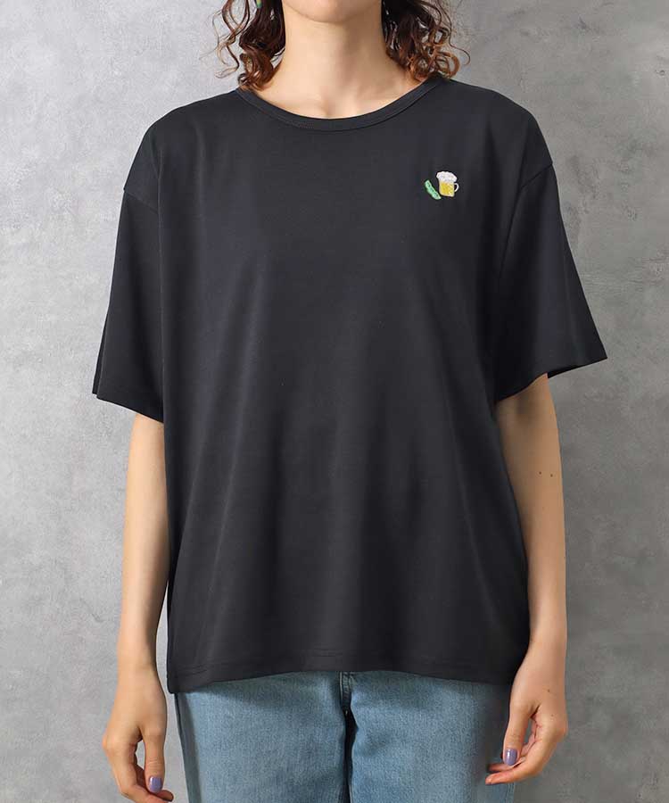 ≪SALE≫枝豆ビール刺繍Tシャツ