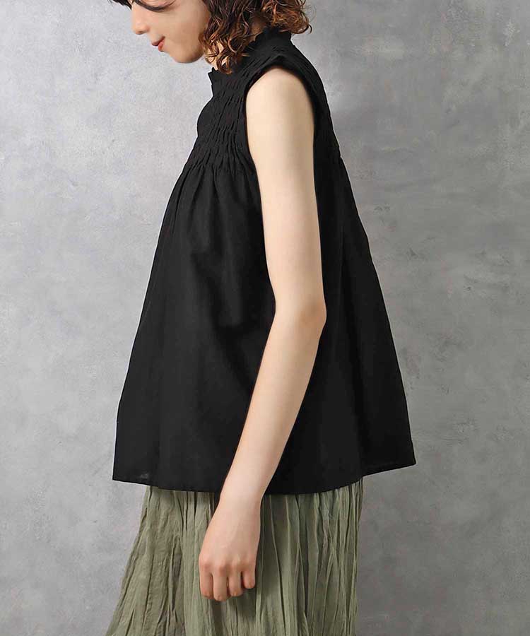 ≪SALE≫ノースリーブシャーリングブラウス