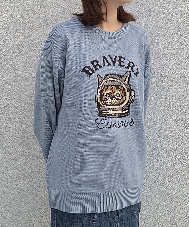 アニマルジャガードニット