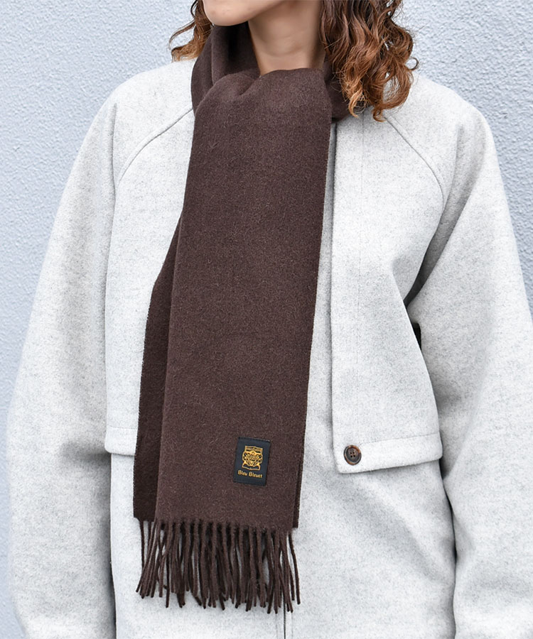 オリジナルネームウールシンプルマフラー