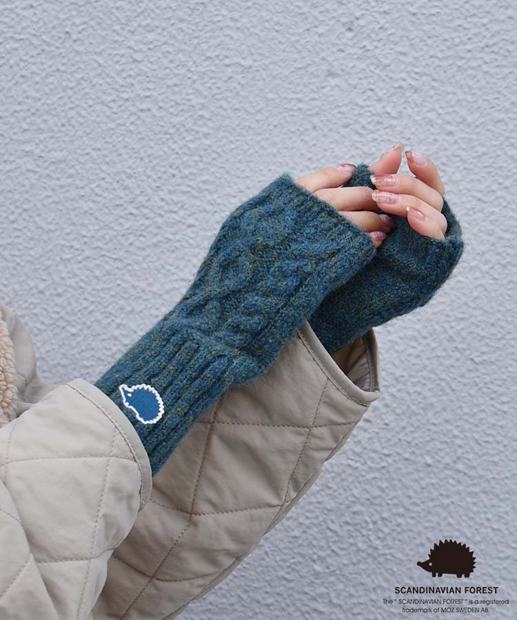 スカンジナビアンフォレスト  刺繍フィンガーレスグローブ