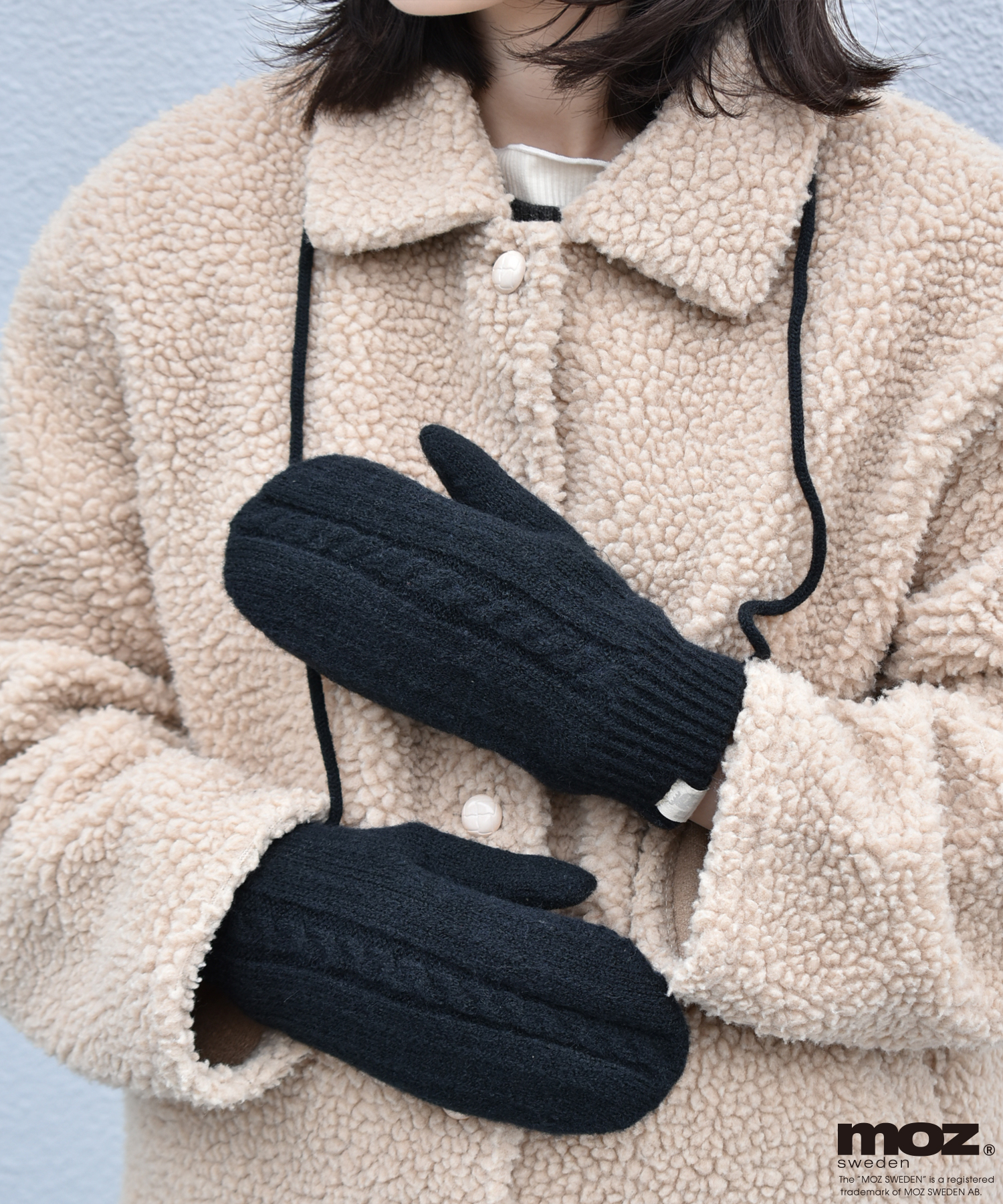 MOZストラップ付ミトン