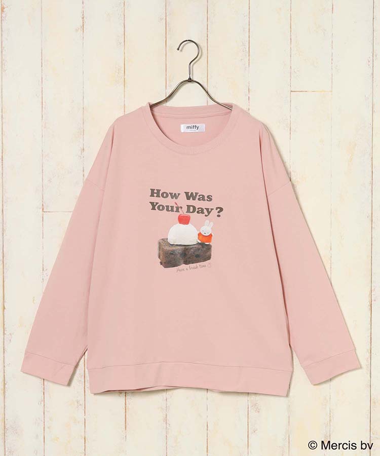 ミッフィーフォトミニ裏毛ルームウェア上下セット