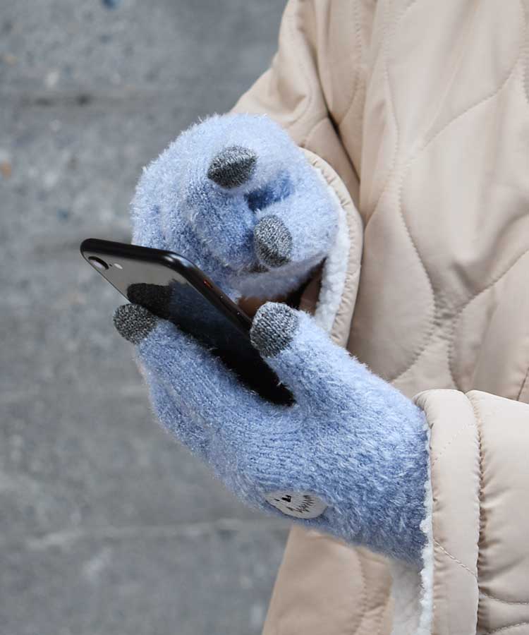 アニマル刺繍グローブ