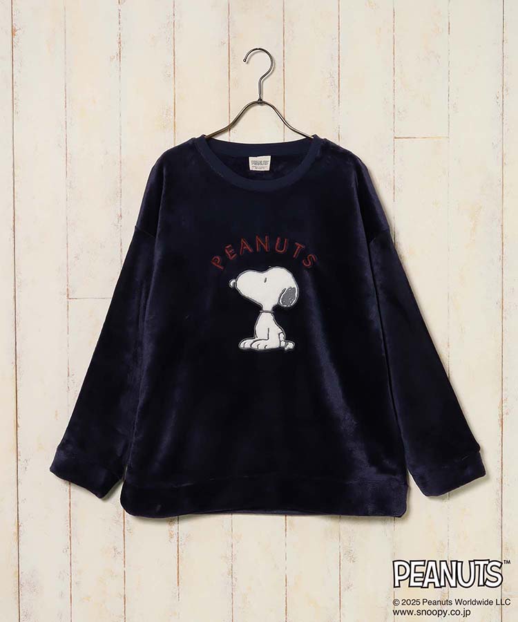 スヌーピーチェックルームウェア上下セット