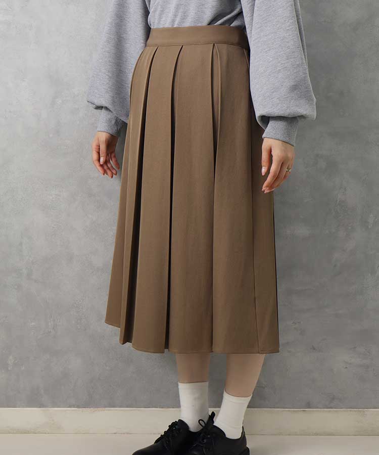 le petaleボックスプリーツスカート