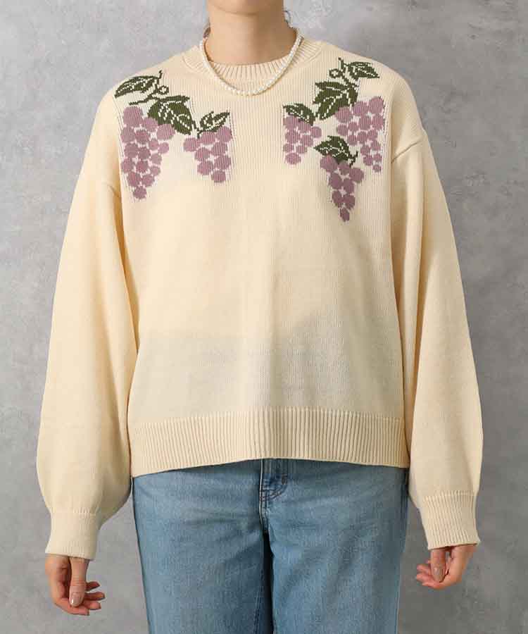 le petale グレープニットカーディガン