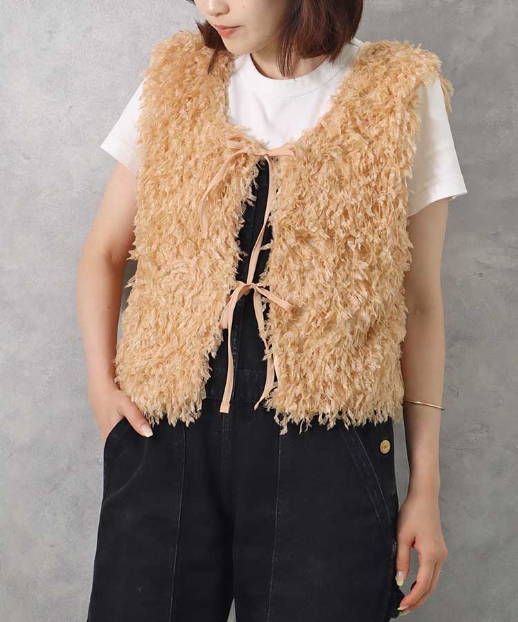 ≪SALE≫【WEB限定】フリンジ2wayベスト