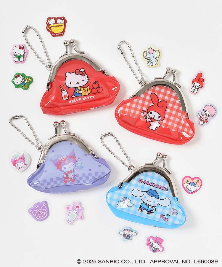 【WEB限定】サンリオキャラクターズ プチパース付きフレークシール