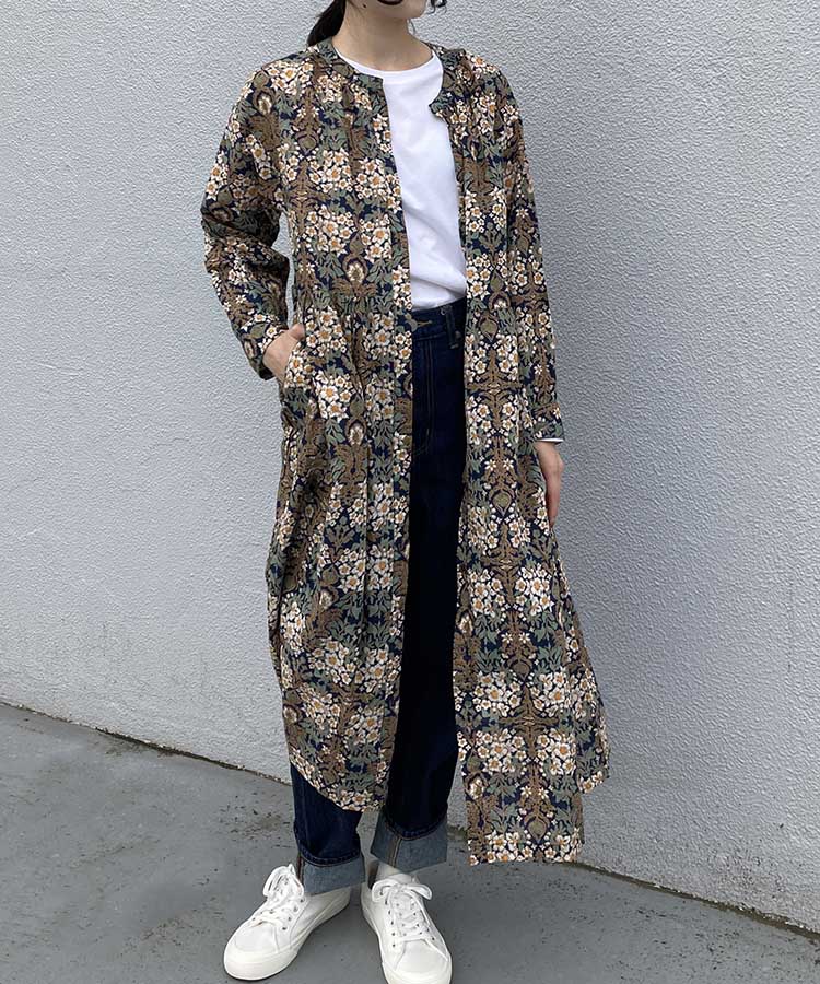 【WEB限定】ガーデンクロス前開きワンピース