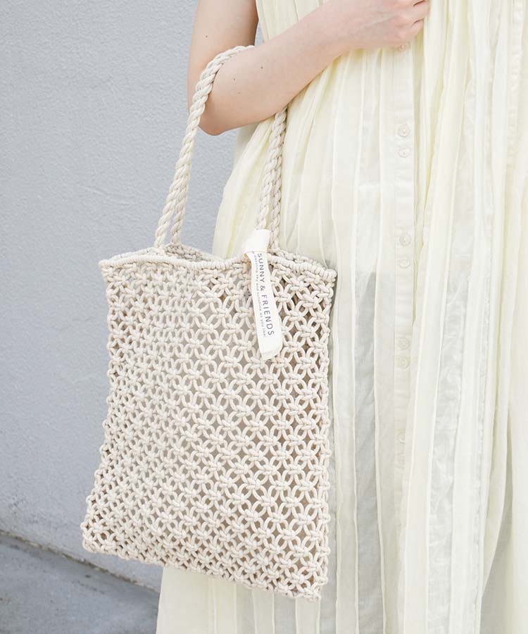 ≪SALE≫SUNNY&FRIENDSマクラメトートバッグ
