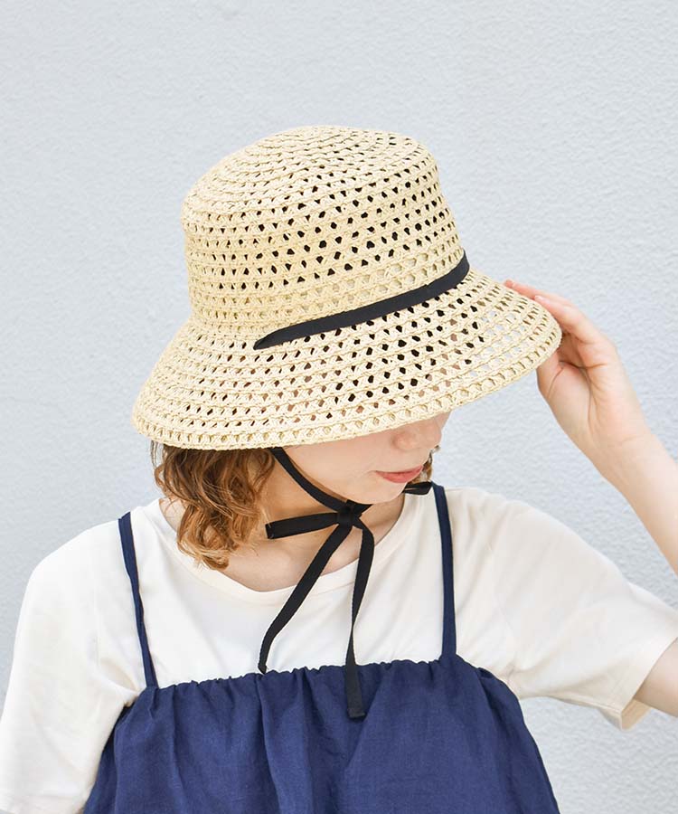 ≪SALE≫リボン付きペーパーハット