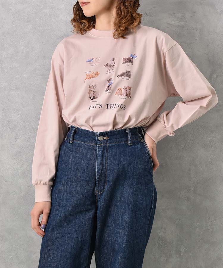 le petale CATsリボンロンT