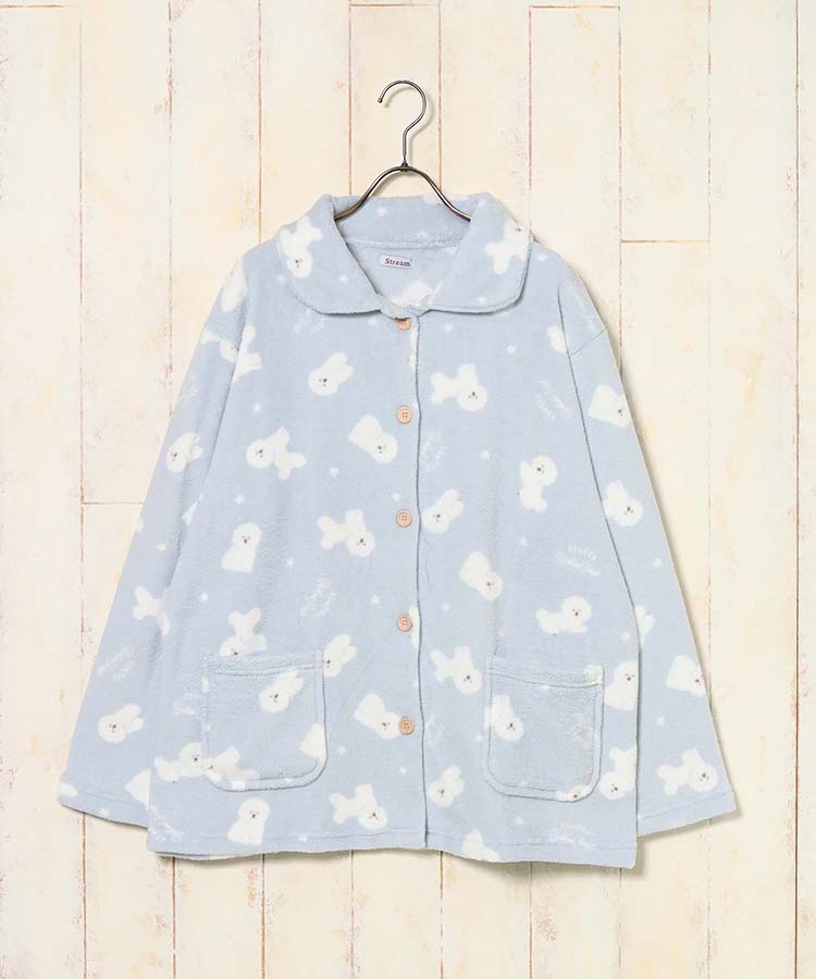 サンゴパイル総柄ルーム上下セット