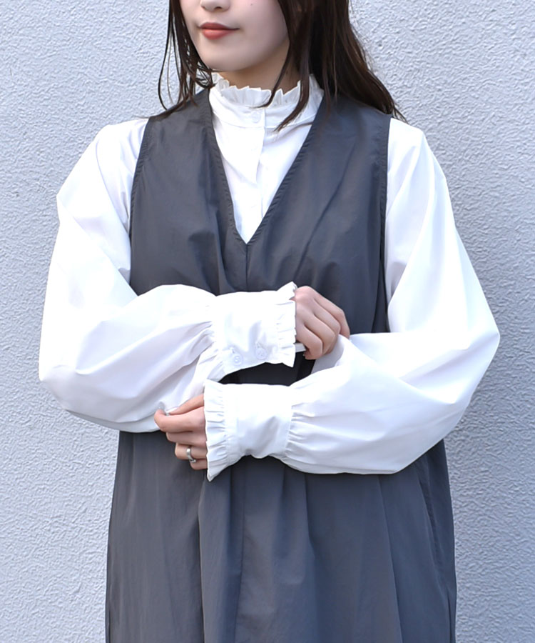 ナイロンワッシャージャンパースカート