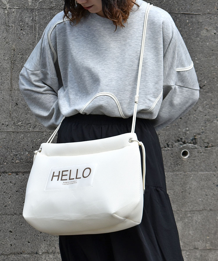 メッシュロゴショルダー