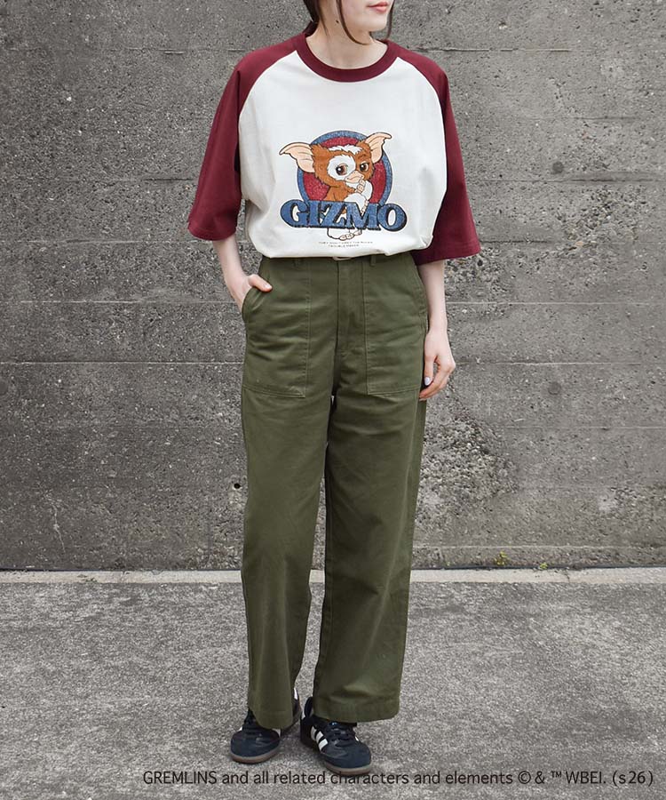 グレムリンラグランプリントTシャツ