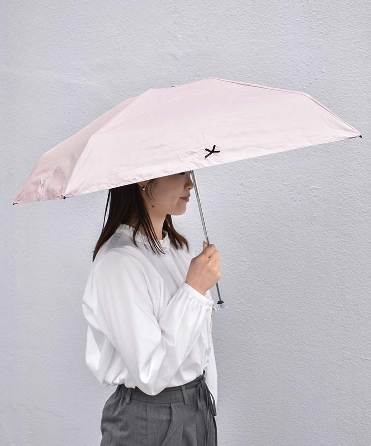 リボン晴雨兼用折りたたみ傘
