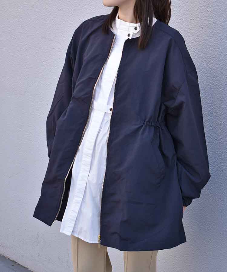 撥水加工ミドル丈コート