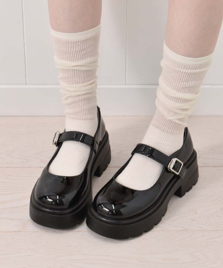 ≪SALE≫【WEB限定】ストラップ厚底シューズ