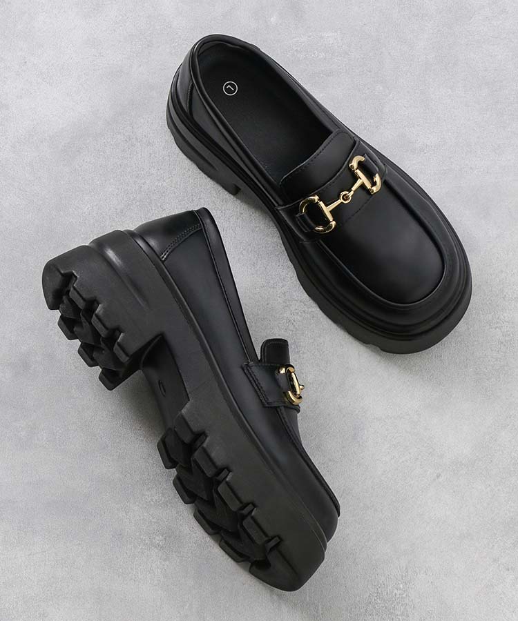 ≪SALE≫【WEB限定】ビット厚底ローファー