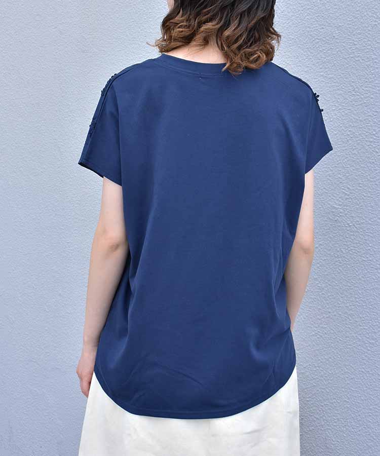 フラワー3D刺繍TシャツNO1