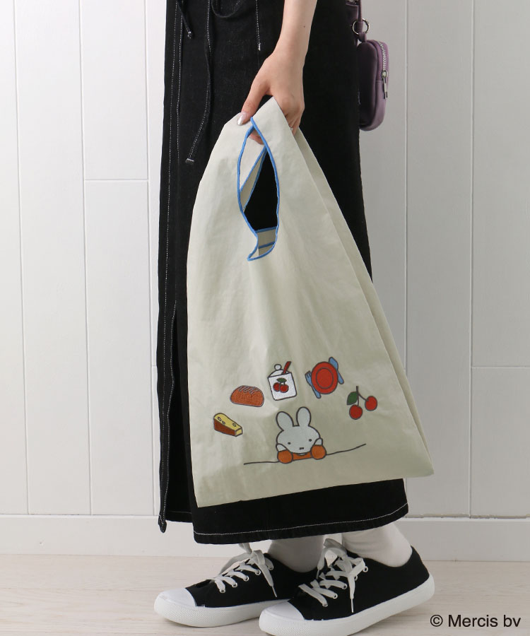 BRUNA MOTIF EMBROIDERYショッピングバッグ