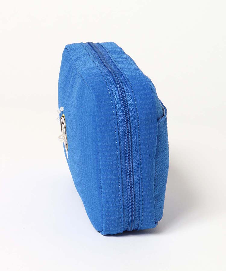 海洋生物パール刺繍多ポケットポーチ