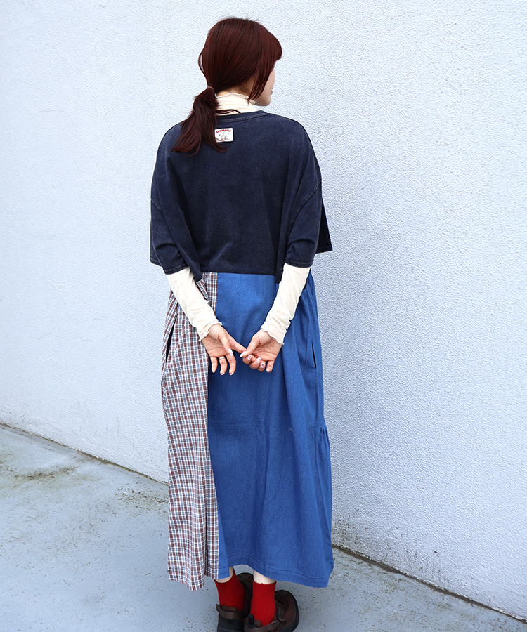 ≪SALE≫切り替えロゴワンピース