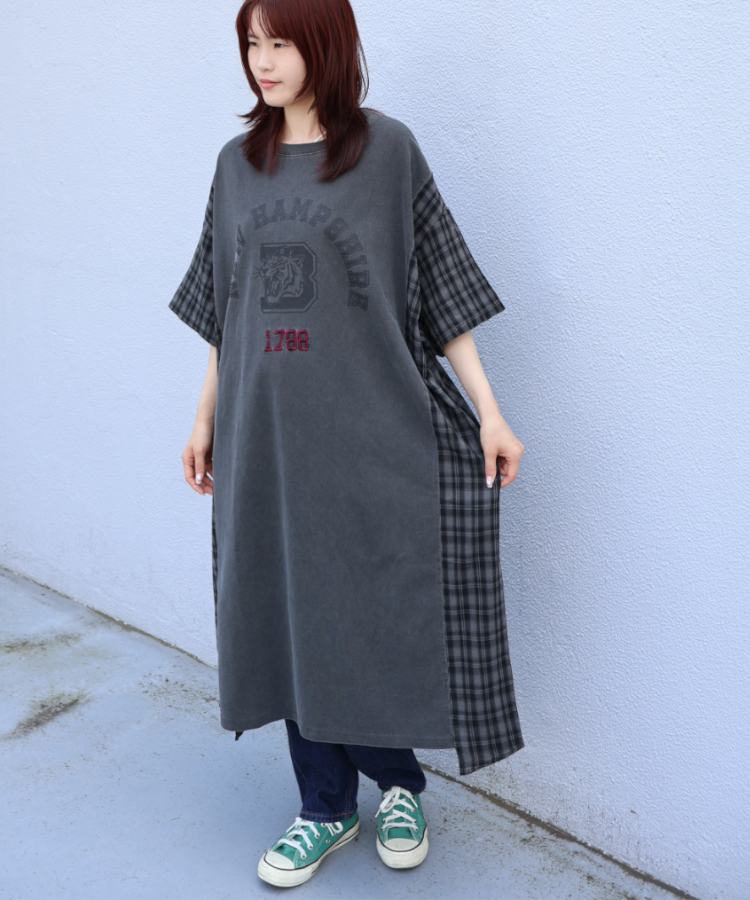 ≪SALE≫ピグメントプリントワンピース