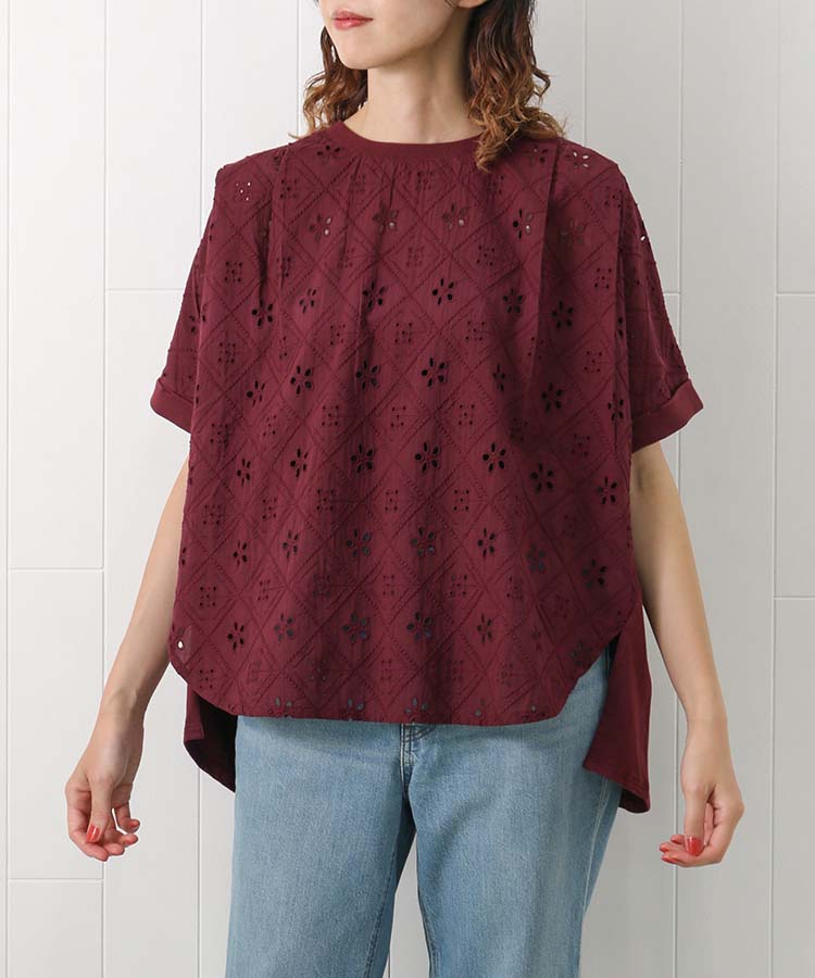 シフリー刺繍プルオーバー