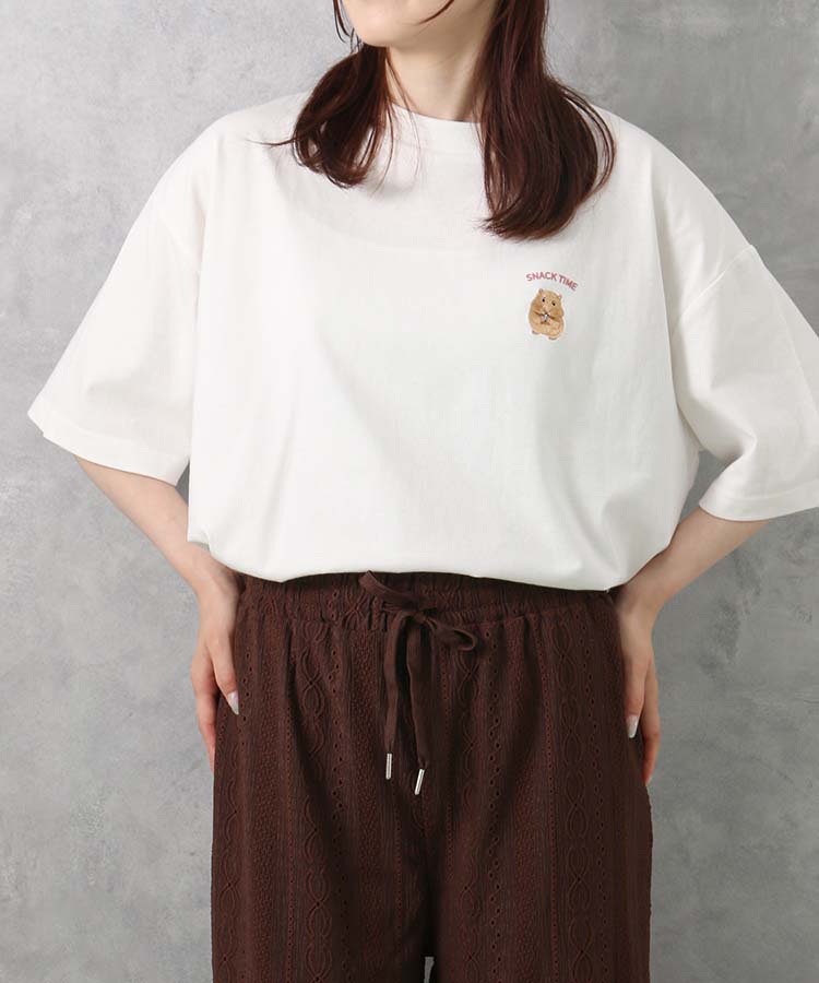 ≪SALE≫ハムスター刺繍Tシャツ