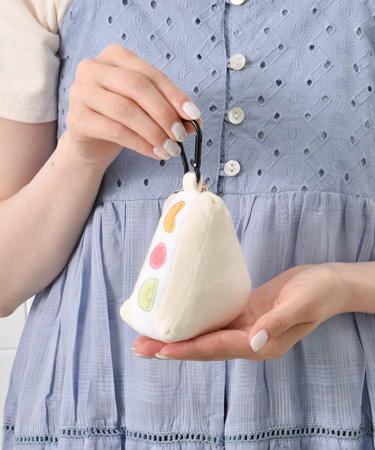 もちもち喫茶ぬいぐるみカラビナ付きミニポーチ
