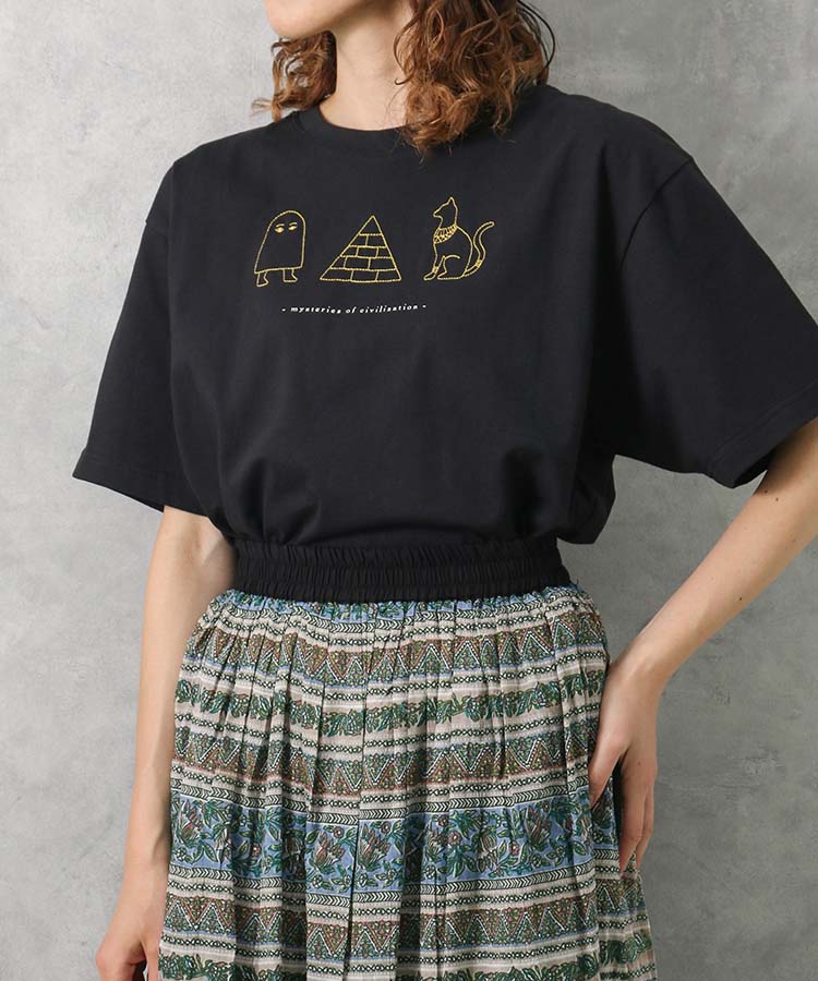 古代刺繍Tシャツ