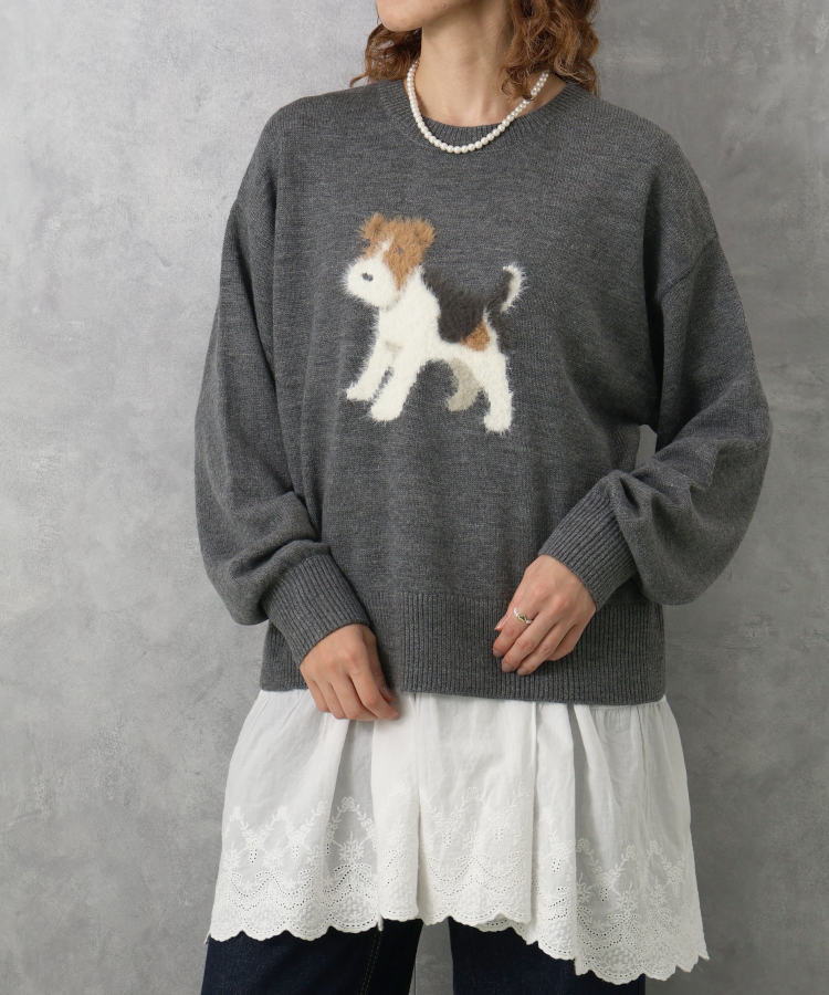 le petale dogニットプルオーバー