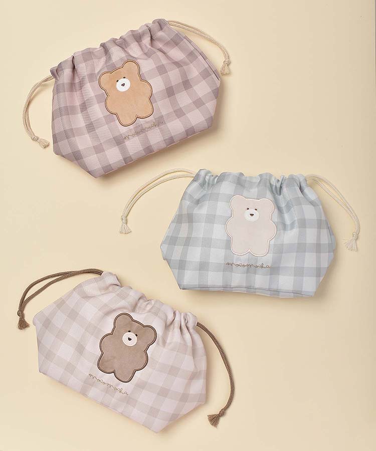 ≪SALE≫モコモカワッペン付きランチ巾着