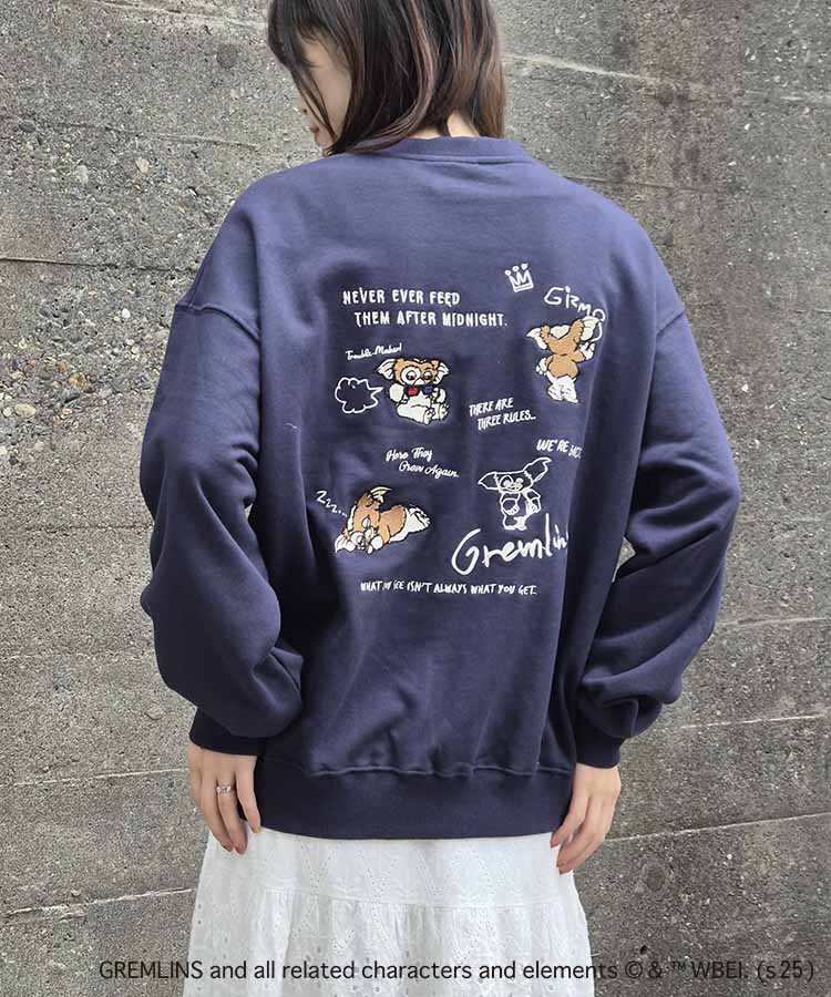 グレムリン刺繍トレーナー